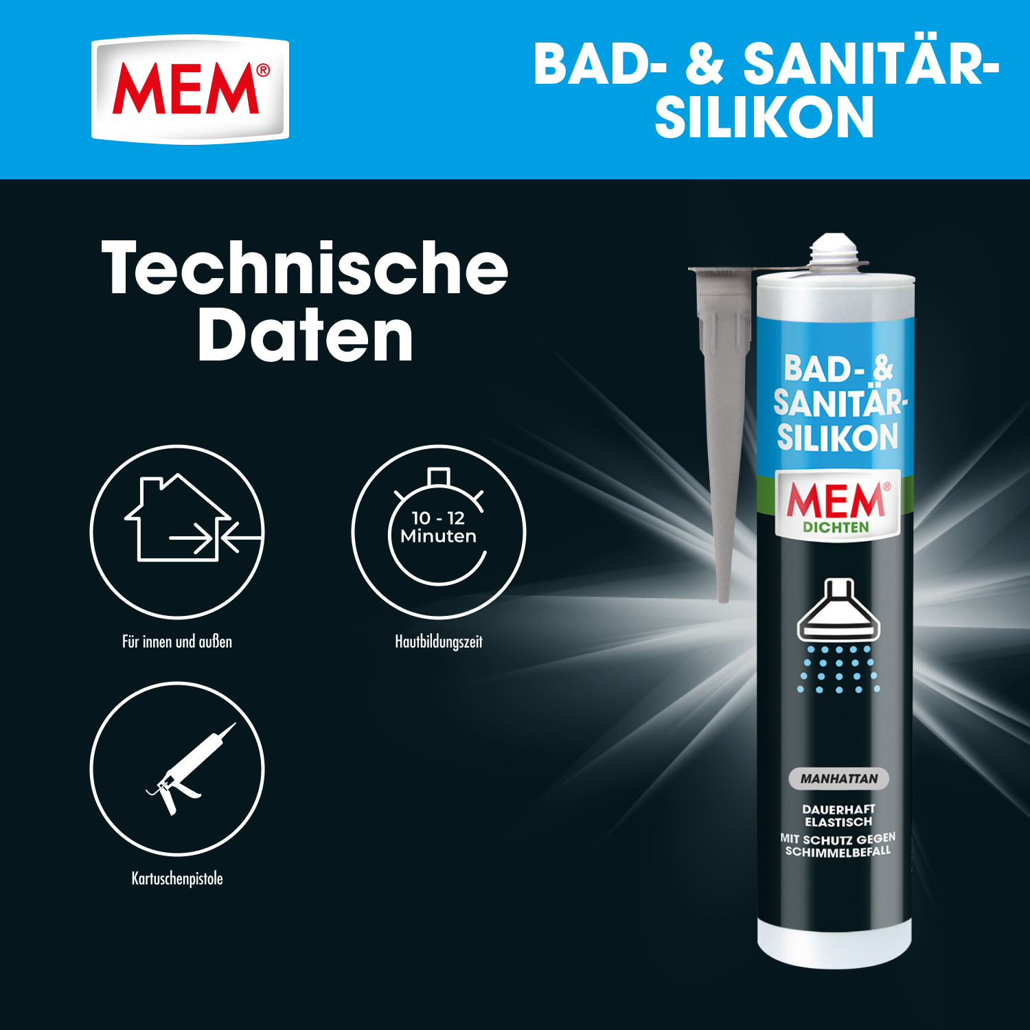 Bad- & Sanitär-Silikon Manhattan