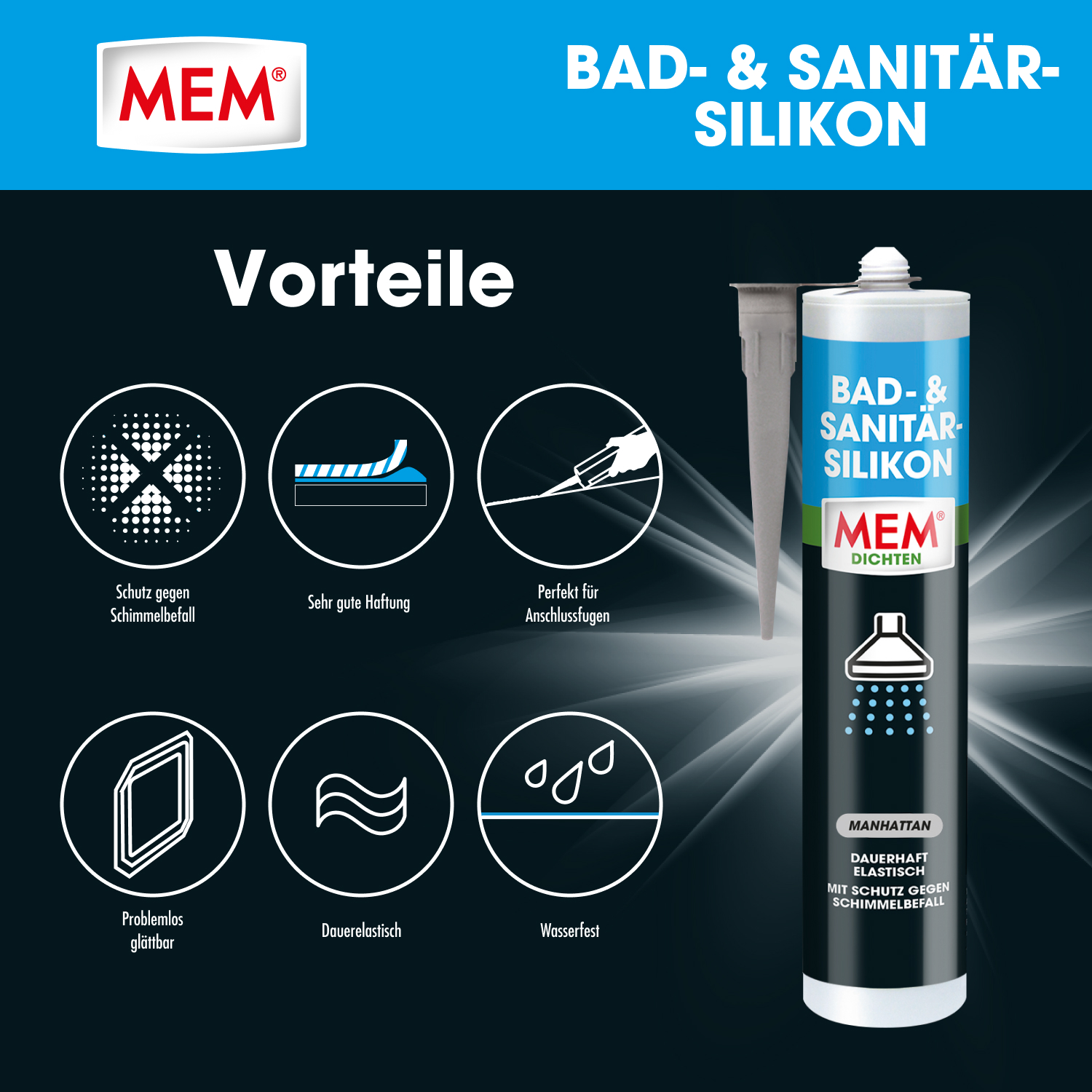 Bad- & Sanitär-Silikon Manhattan