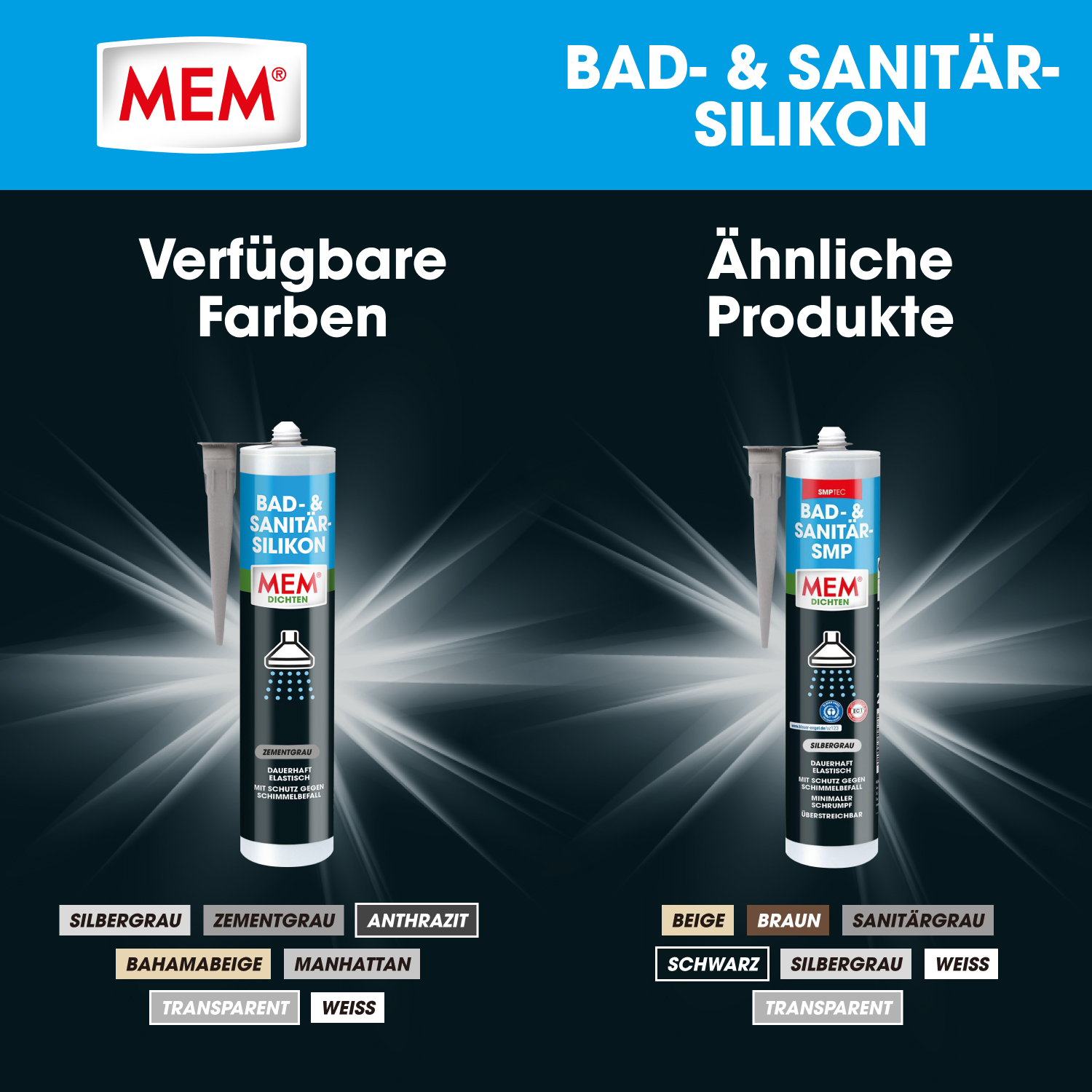 Bad- & Sanitär-Silikon Zementgrau