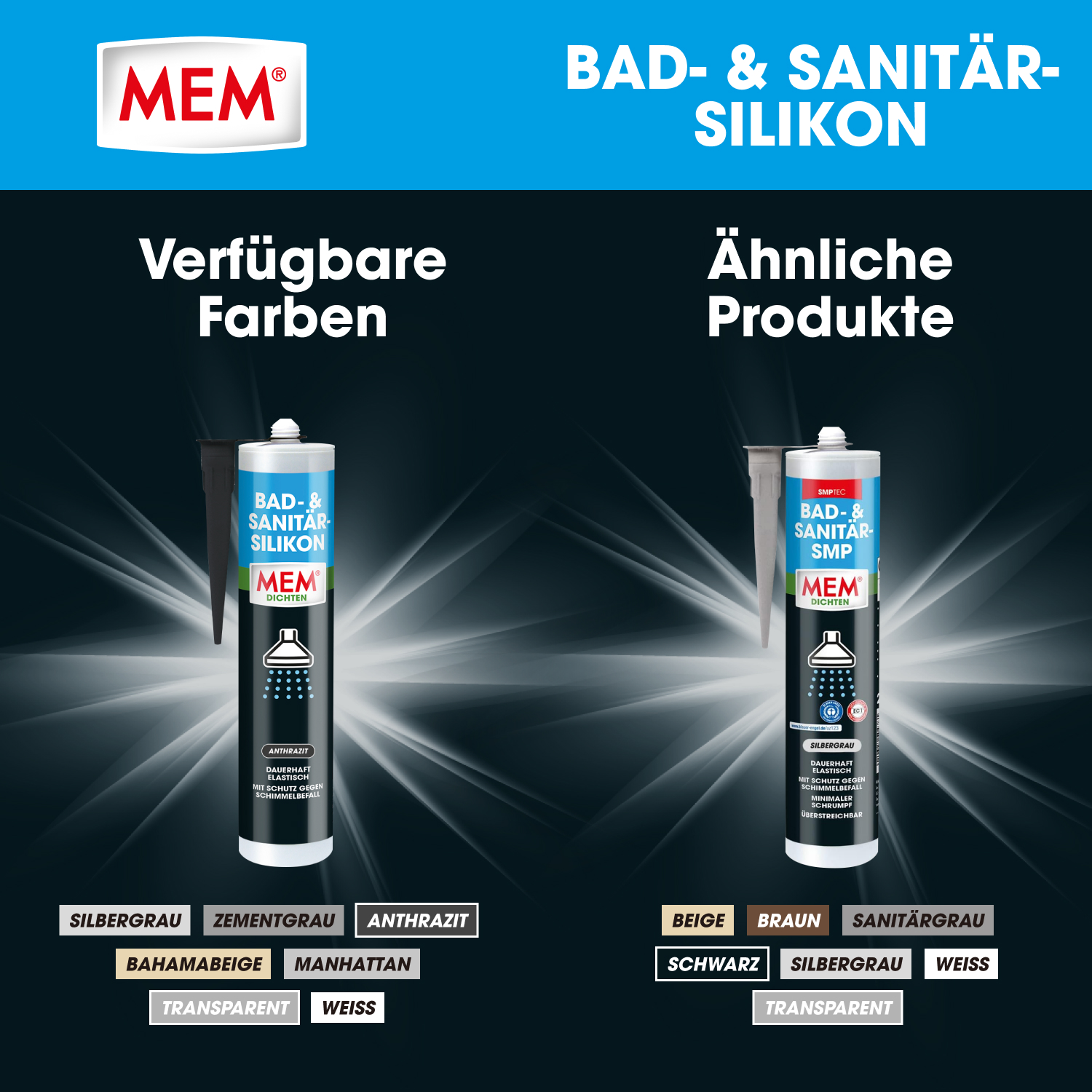 Bad- & Sanitär-Silikon Anthrazit