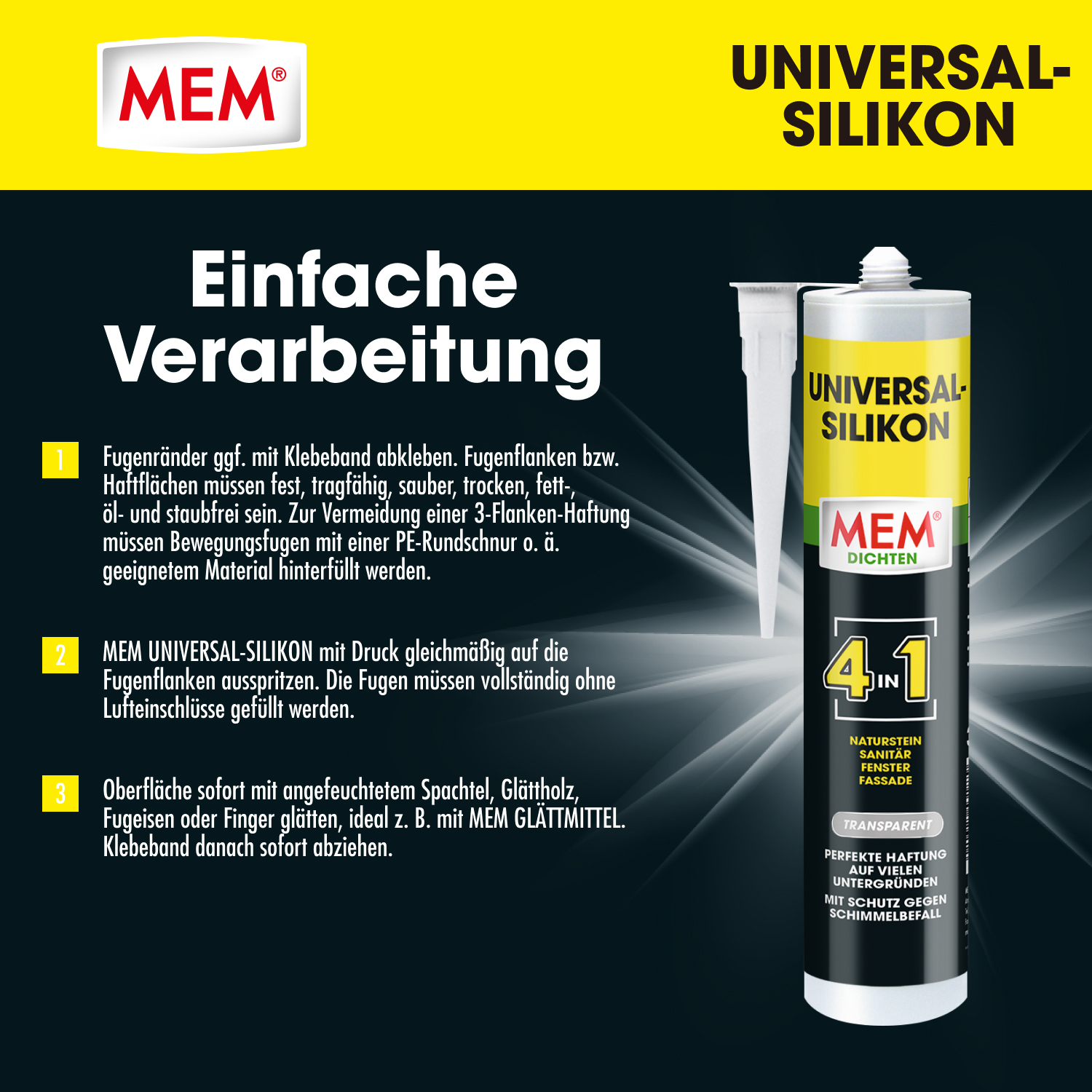 Universal Silikon 4in1 Transparent