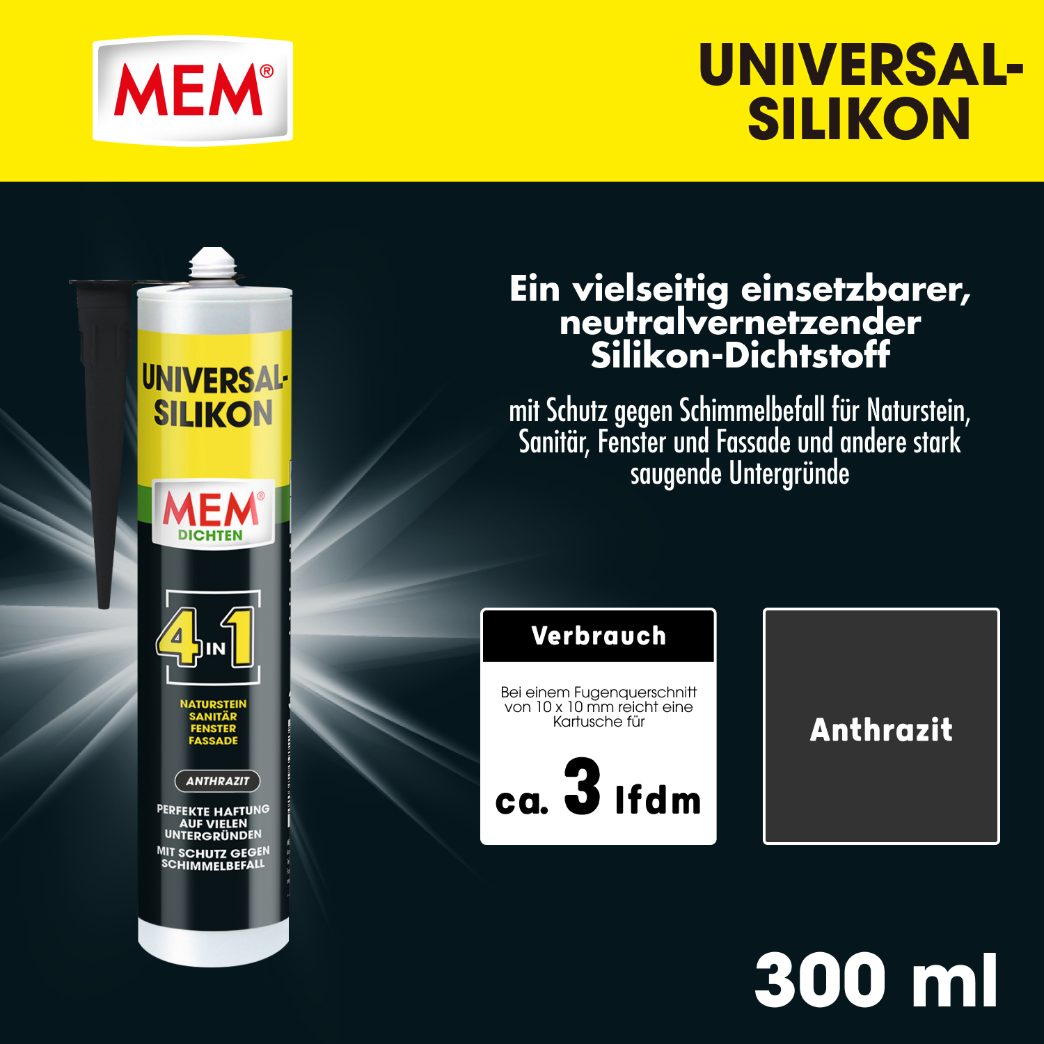 Universal Silikon 4in1 Anthrazit