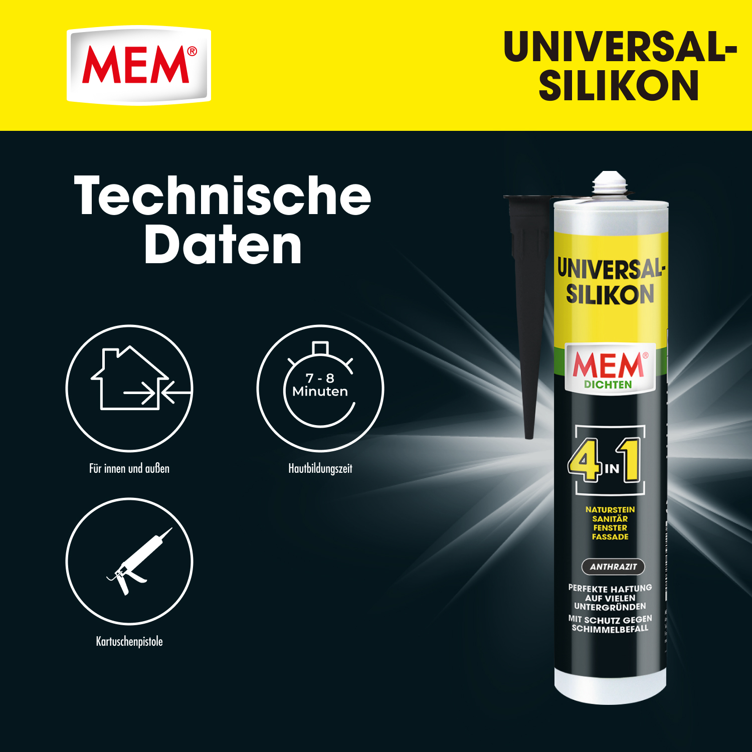 Universal Silikon 4in1 Anthrazit
