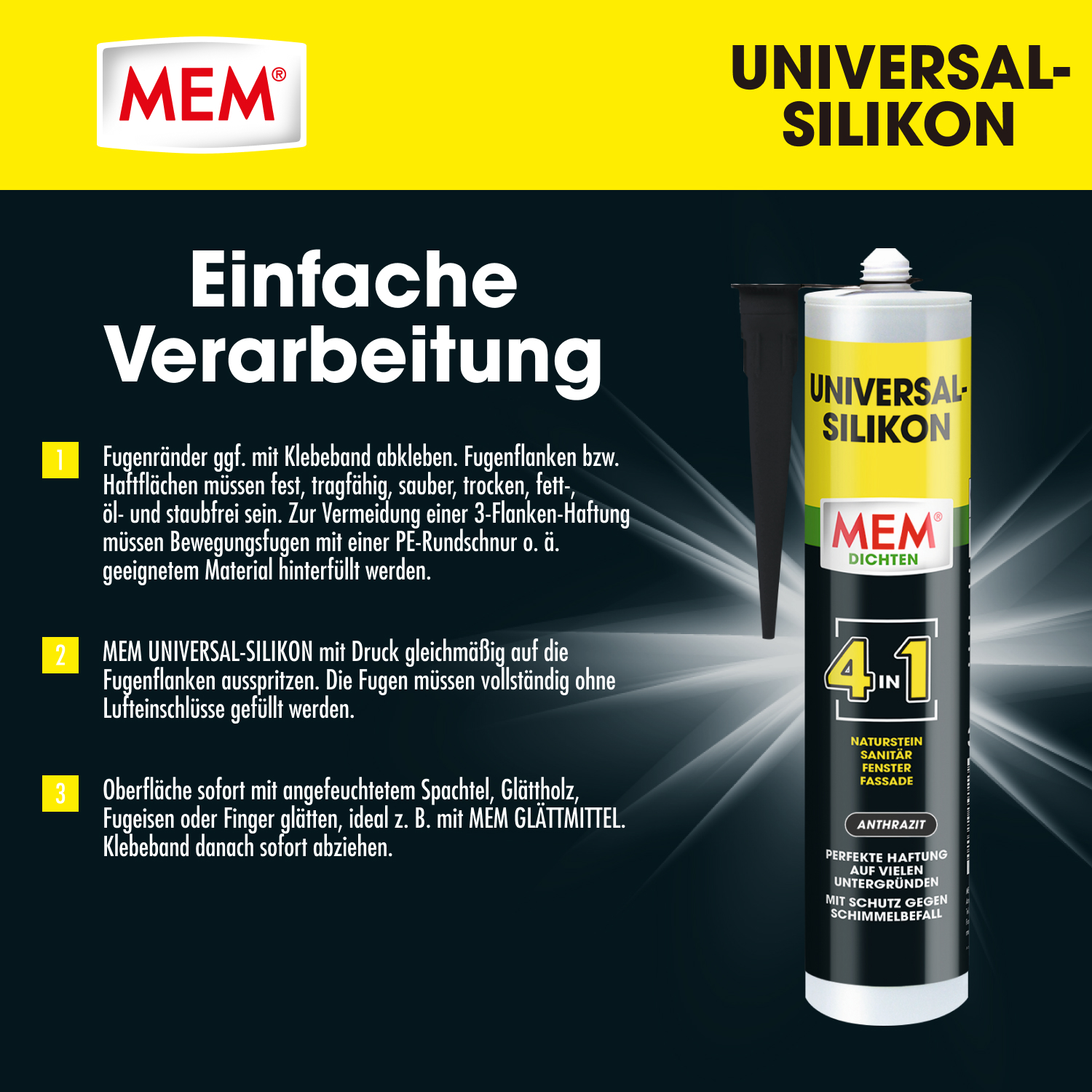 Universal Silikon 4in1 Anthrazit