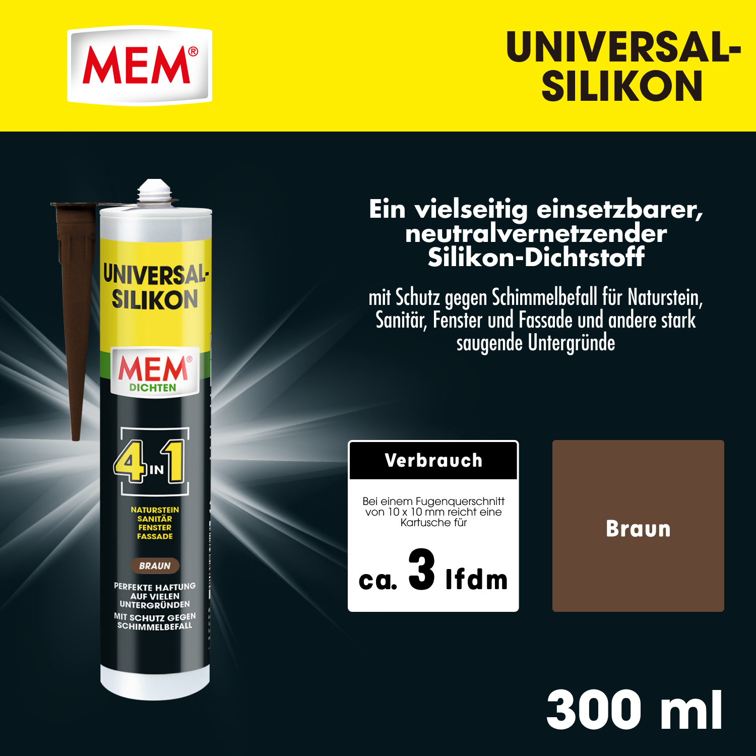Universal Silikon 4in1 Braun