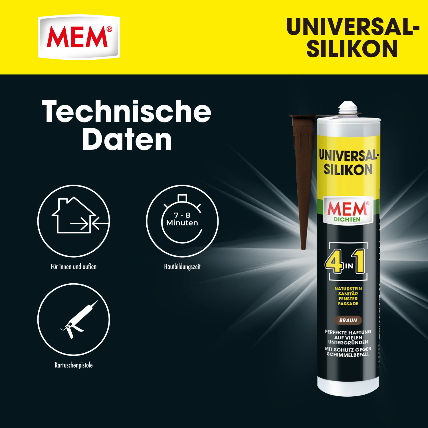 Universal Silikon 4in1 Braun