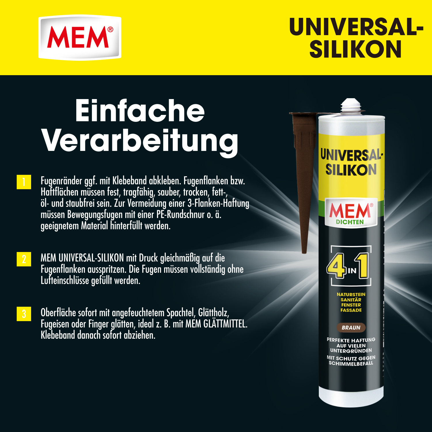Universal Silikon 4in1 Braun