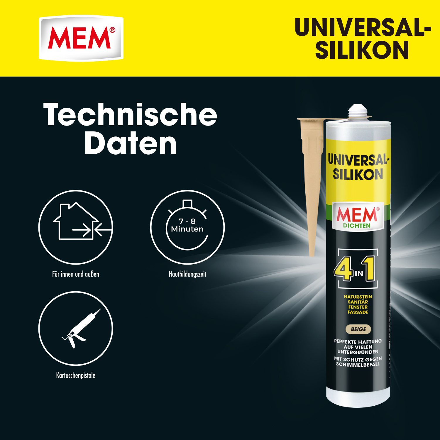 Universal Silikon 4in1 Beige