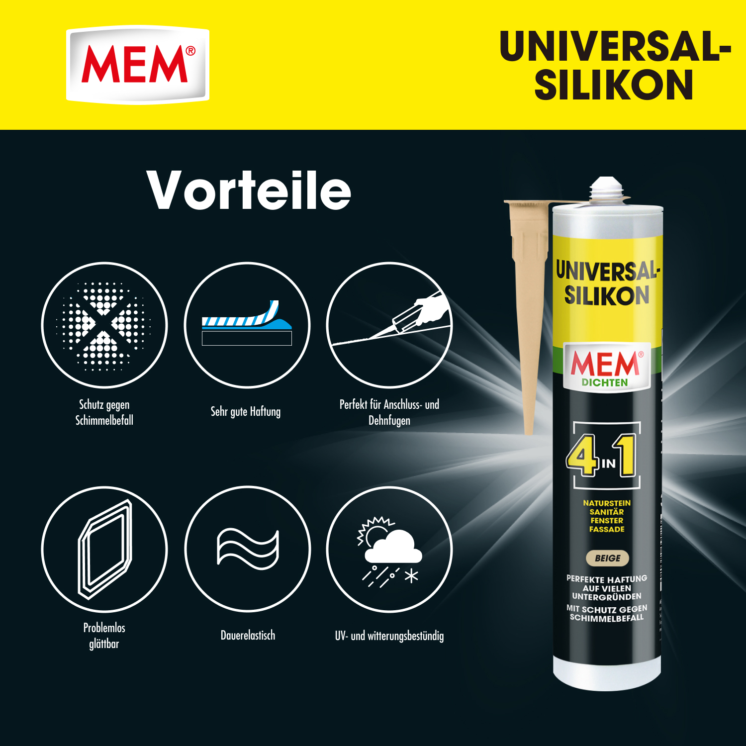 Universal Silikon 4in1 Beige
