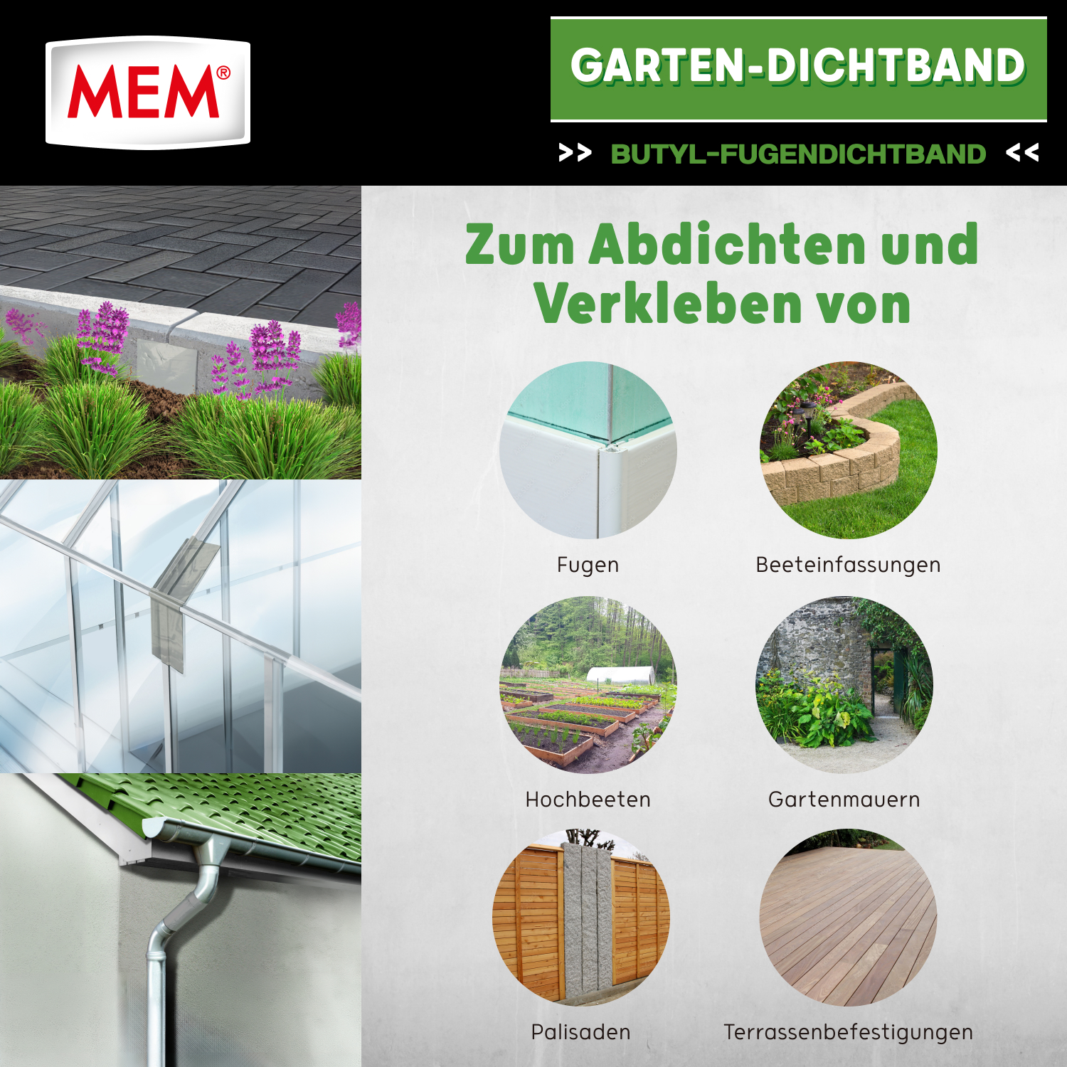 Garten-Dichtband