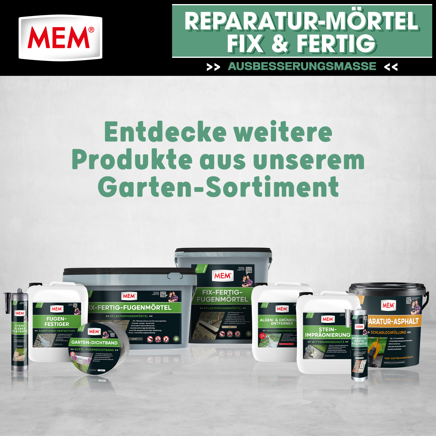 Reparatur-Mörtel Fix & Fertig