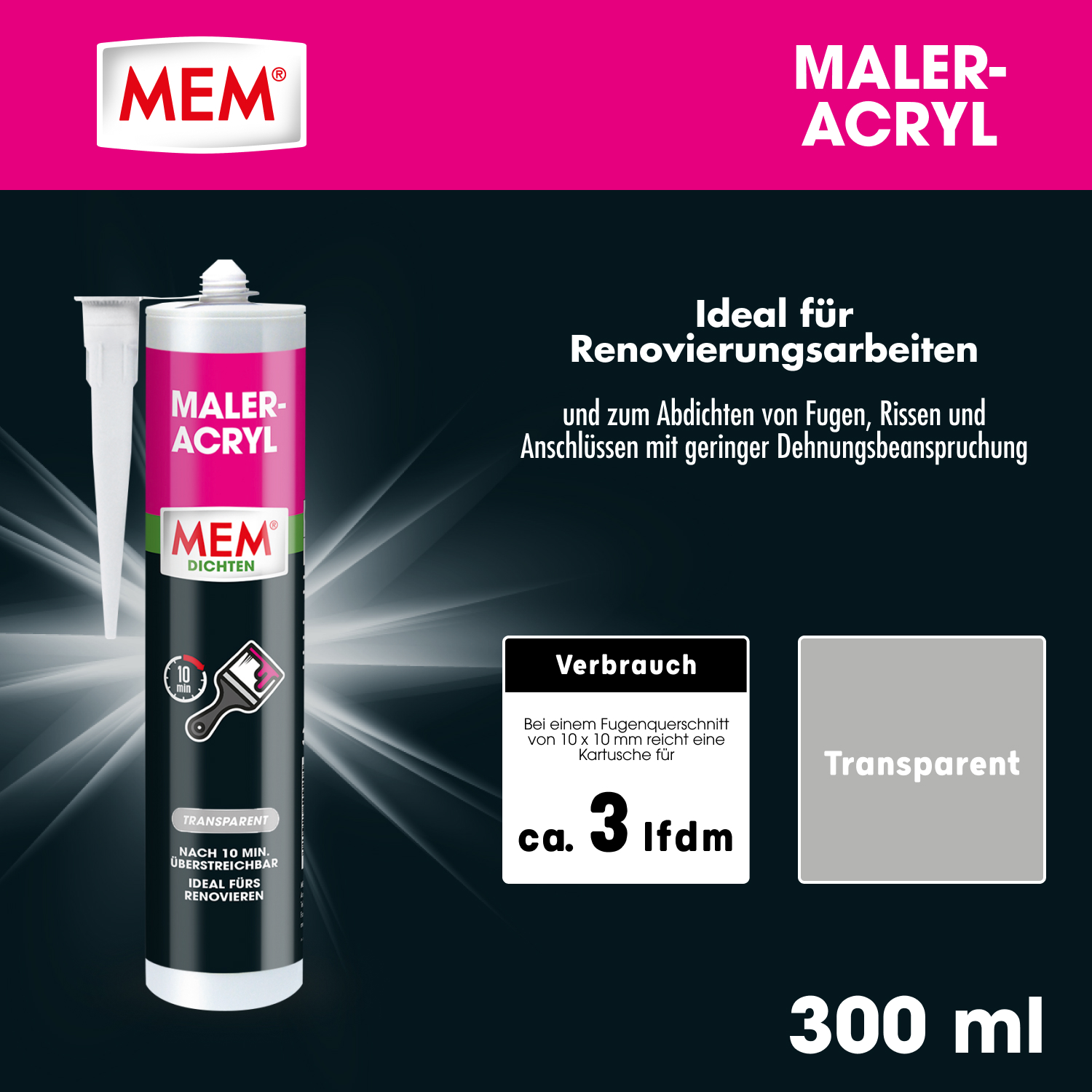Maler-Acryl-transparent