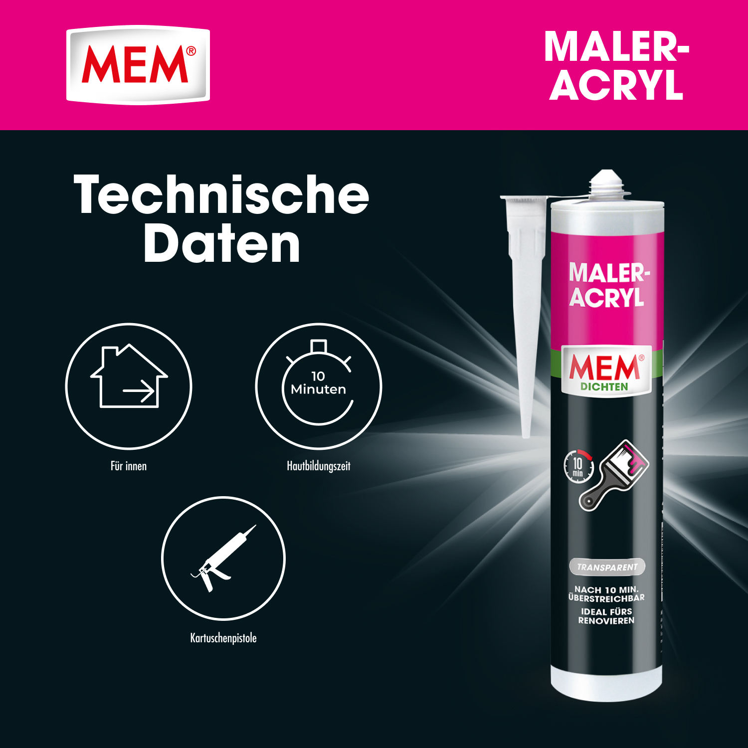 Maler-Acryl-transparent
