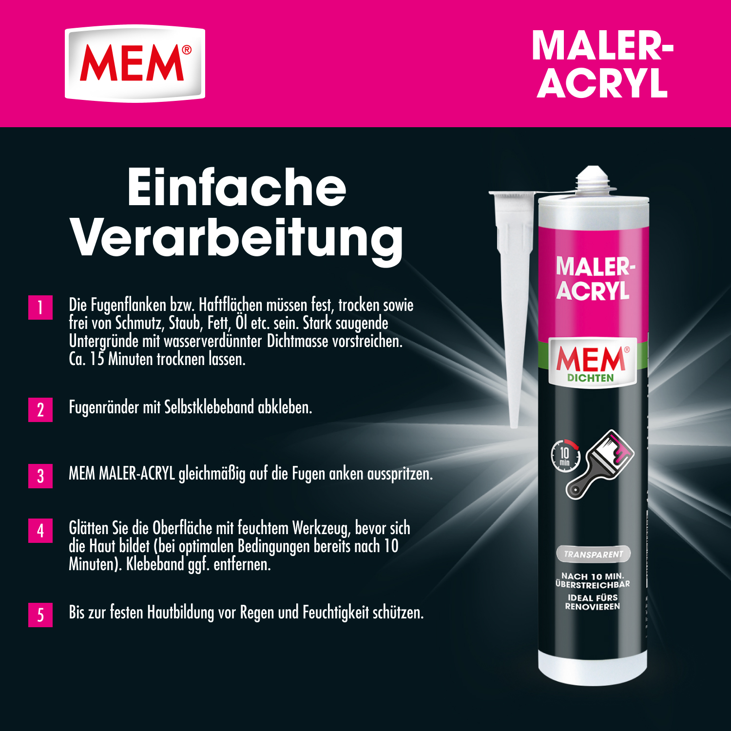 Maler-Acryl-transparent
