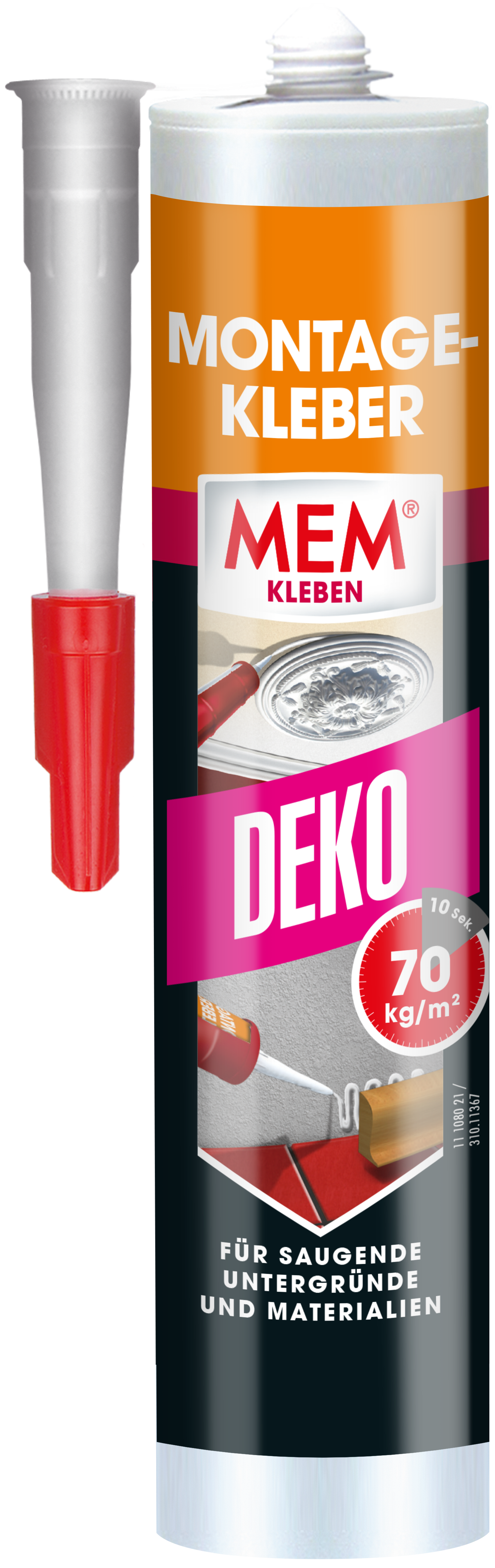 Montage-Kleber-Deko