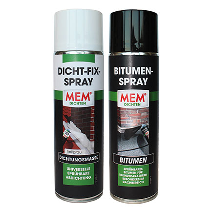 Dicht-Fix und Bitumen-Spray