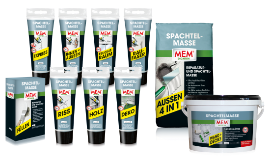 MEM SPACHTELMASSEN-Sortiment MEM SPACHTELMASSEN-Sortiment