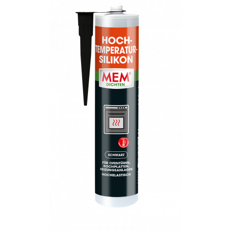 MEM Hochtemperatur Silikon 300ml schwarz