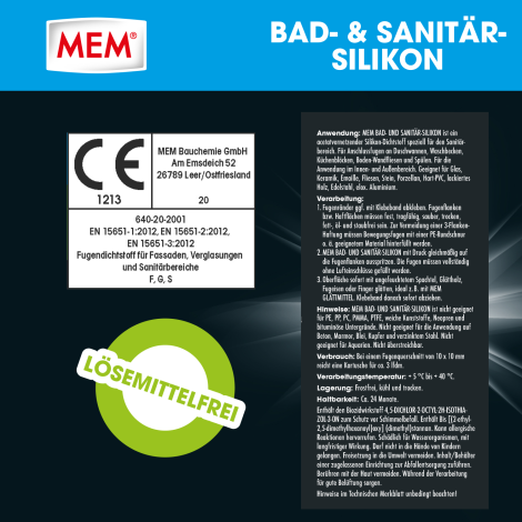 Mem DIY Germany Bad & Sanitar Silikon product image 5